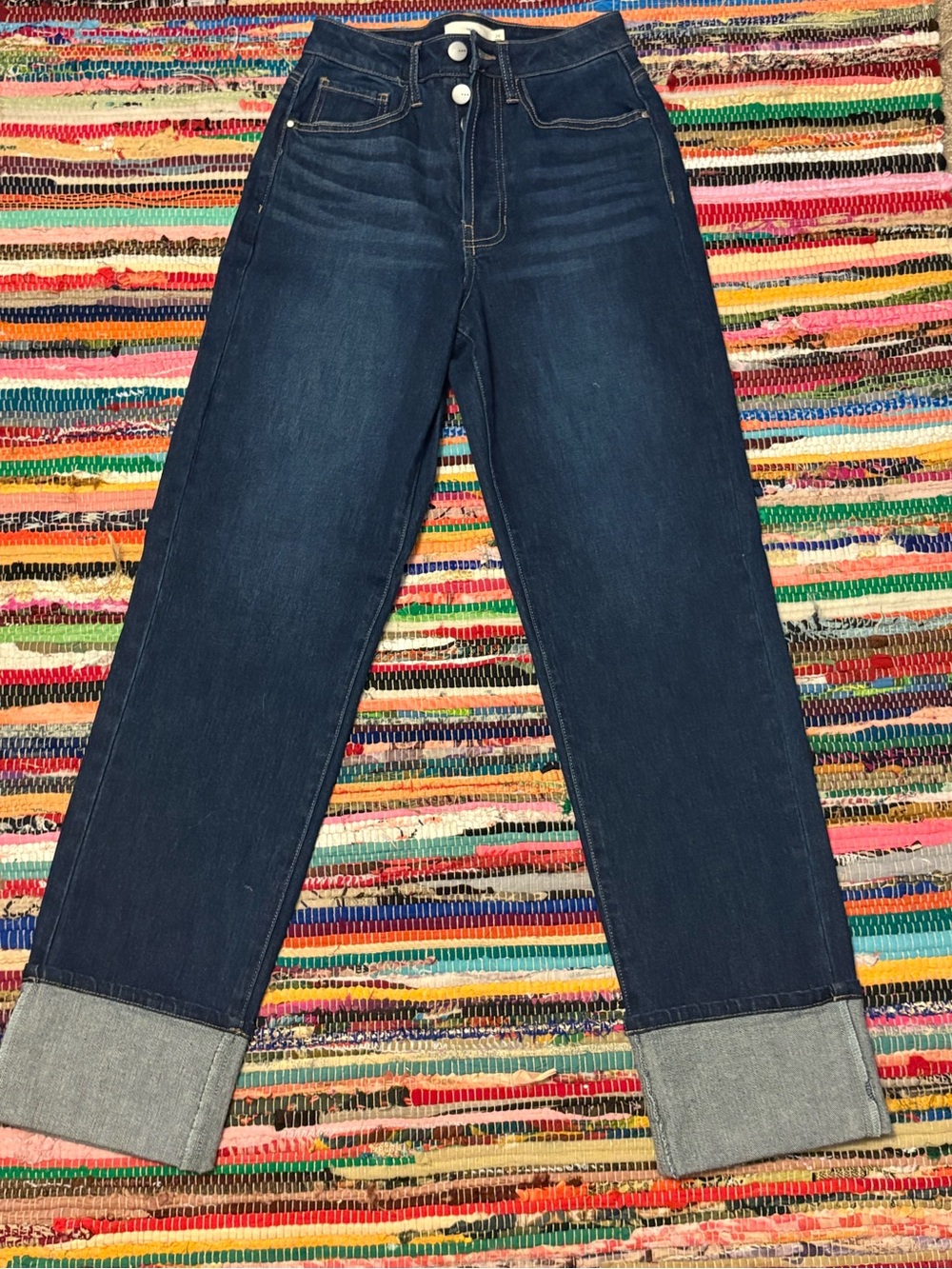 Cuffed Denim Jeans